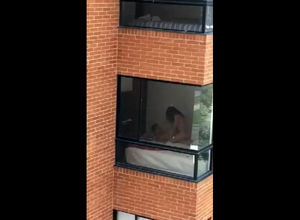 Spycam hump vid filmed thru dormitory..
