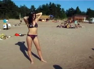 Depraved young woman nudists take off..