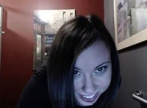 Web cam dark-haired gal having a superb