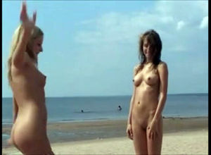 Super hot nubiles nudists frolicking at